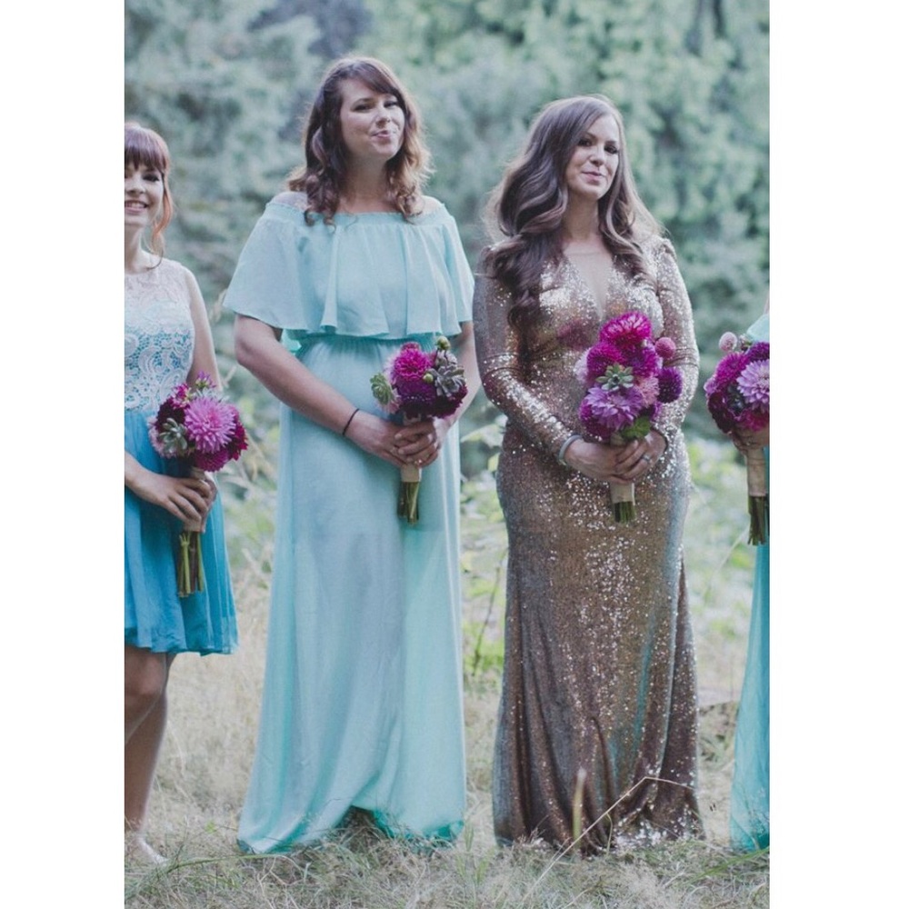Show Me Your MuMu hacienda maxi dress L bridesmaid